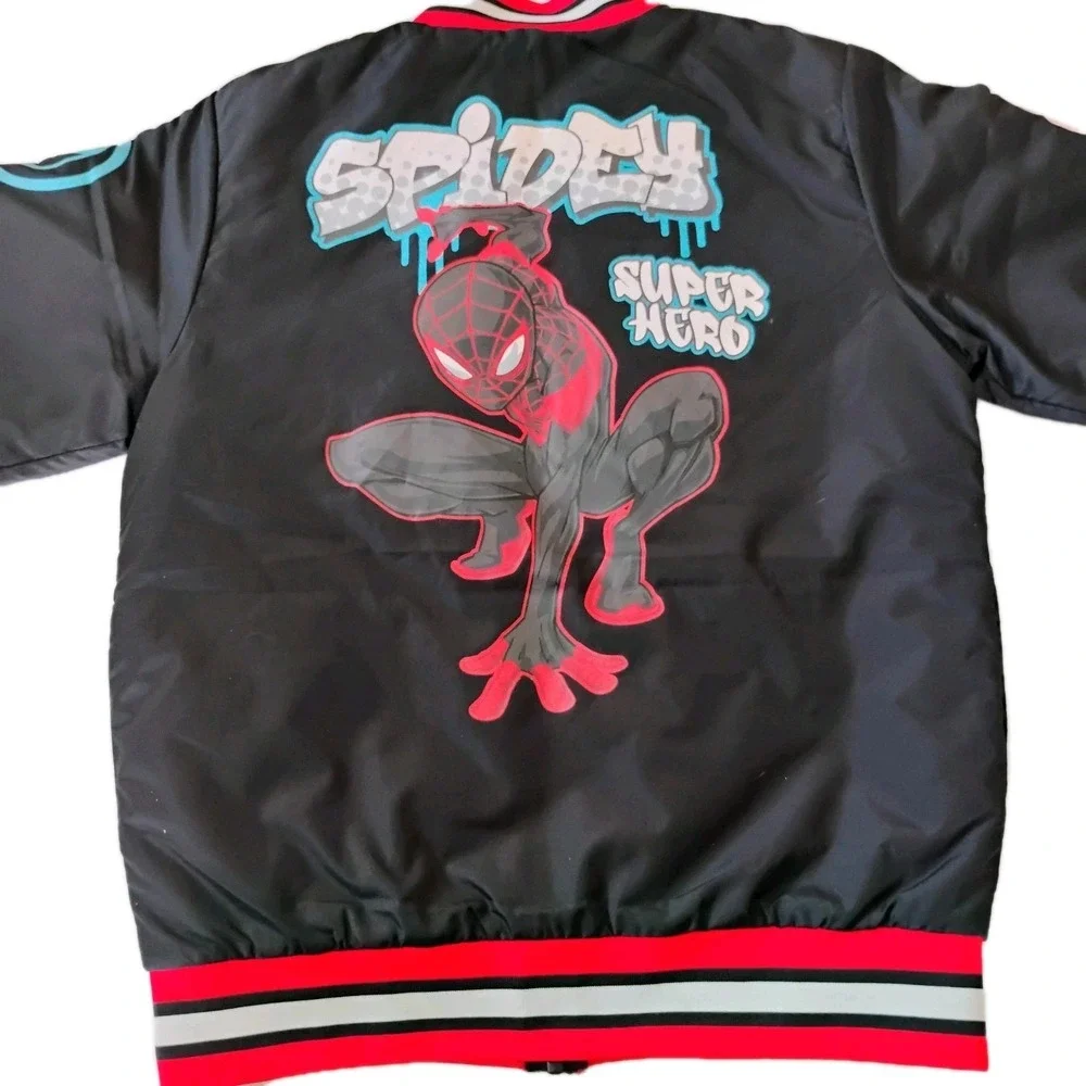 Marvel Spider-Man Miles Morales Boys Disney Marvel  Varsity Jacket – Size 14/16